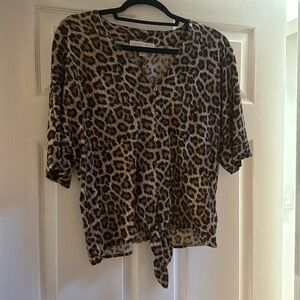 Michael Kors / Leopard Print Top